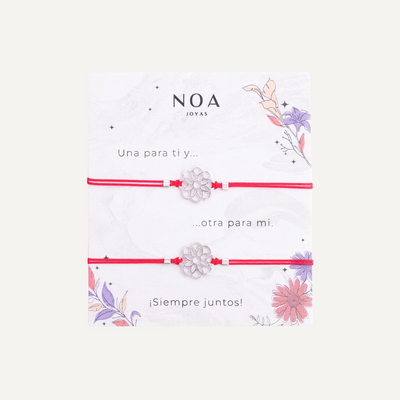 PACK PULSERAS HILO ROJO MANDALA