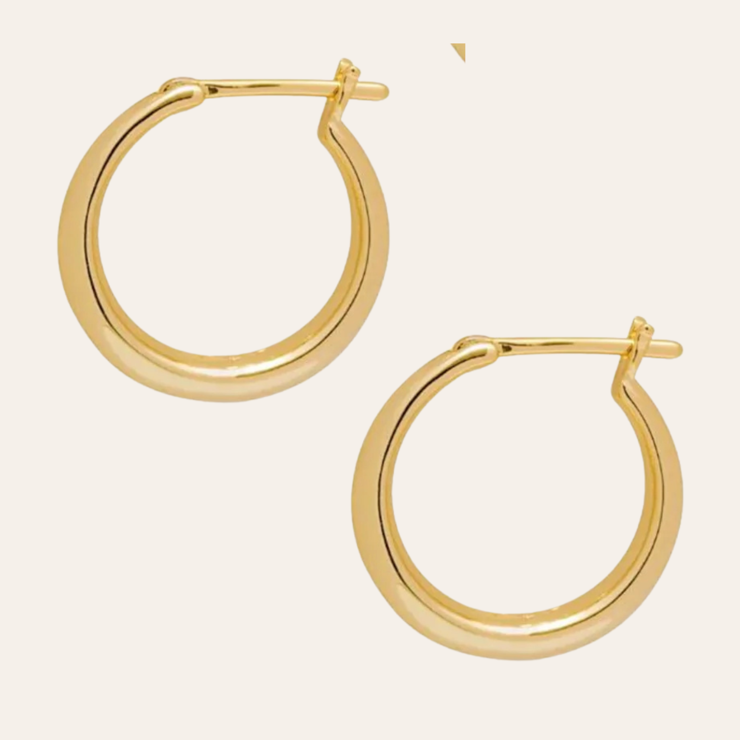 ARGOLLAS MARÍA 22MM BAÑO DE ORO