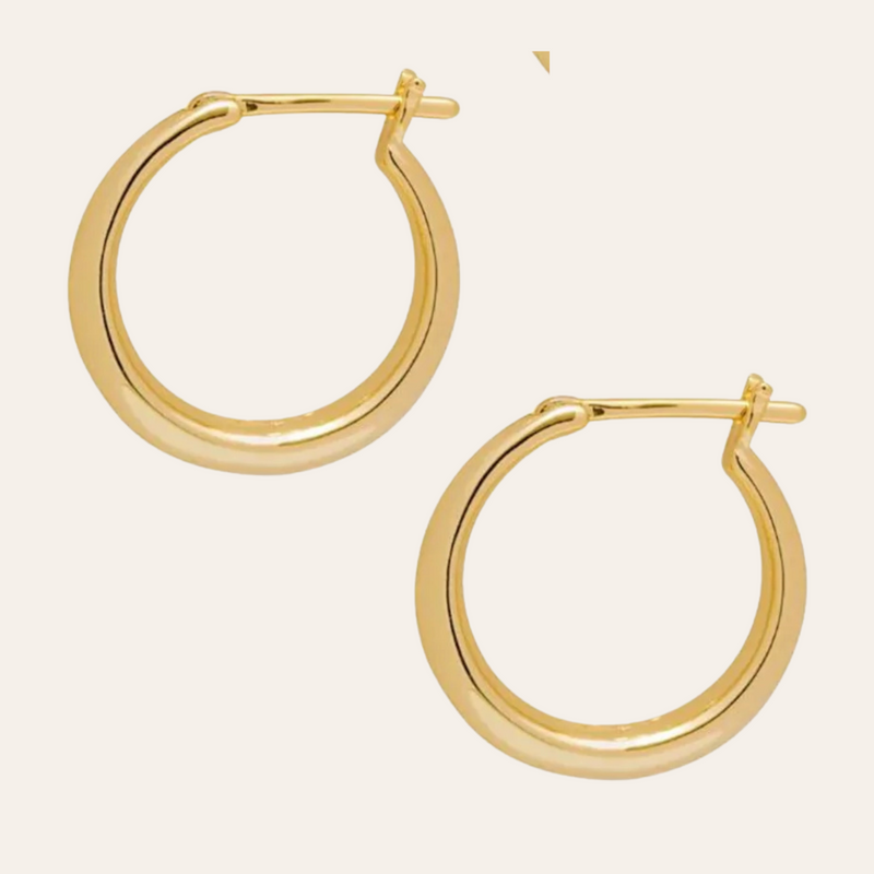 ARGOLLAS MARÍA 22MM BAÑO DE ORO