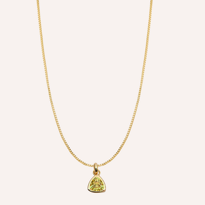 COLLAR YELLOW STONE BAÑO DE ORO
