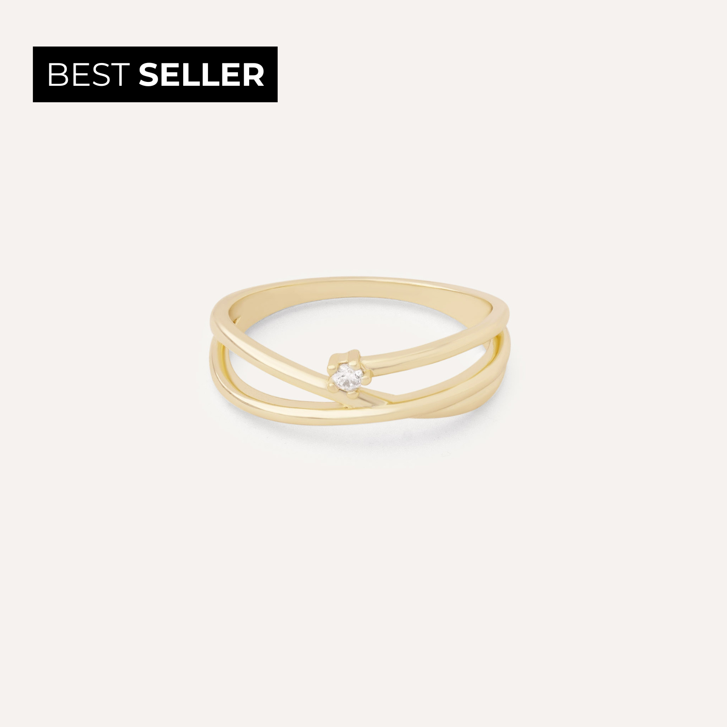 Anillos baño de oro sale