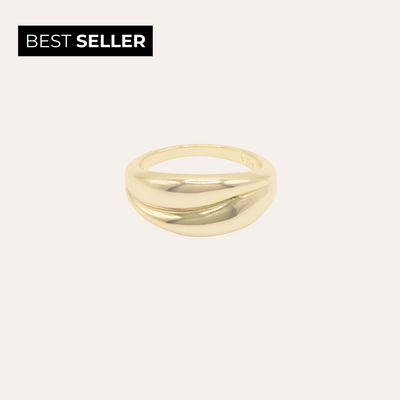 ANILLO ELLIE BAÑO DE ORO