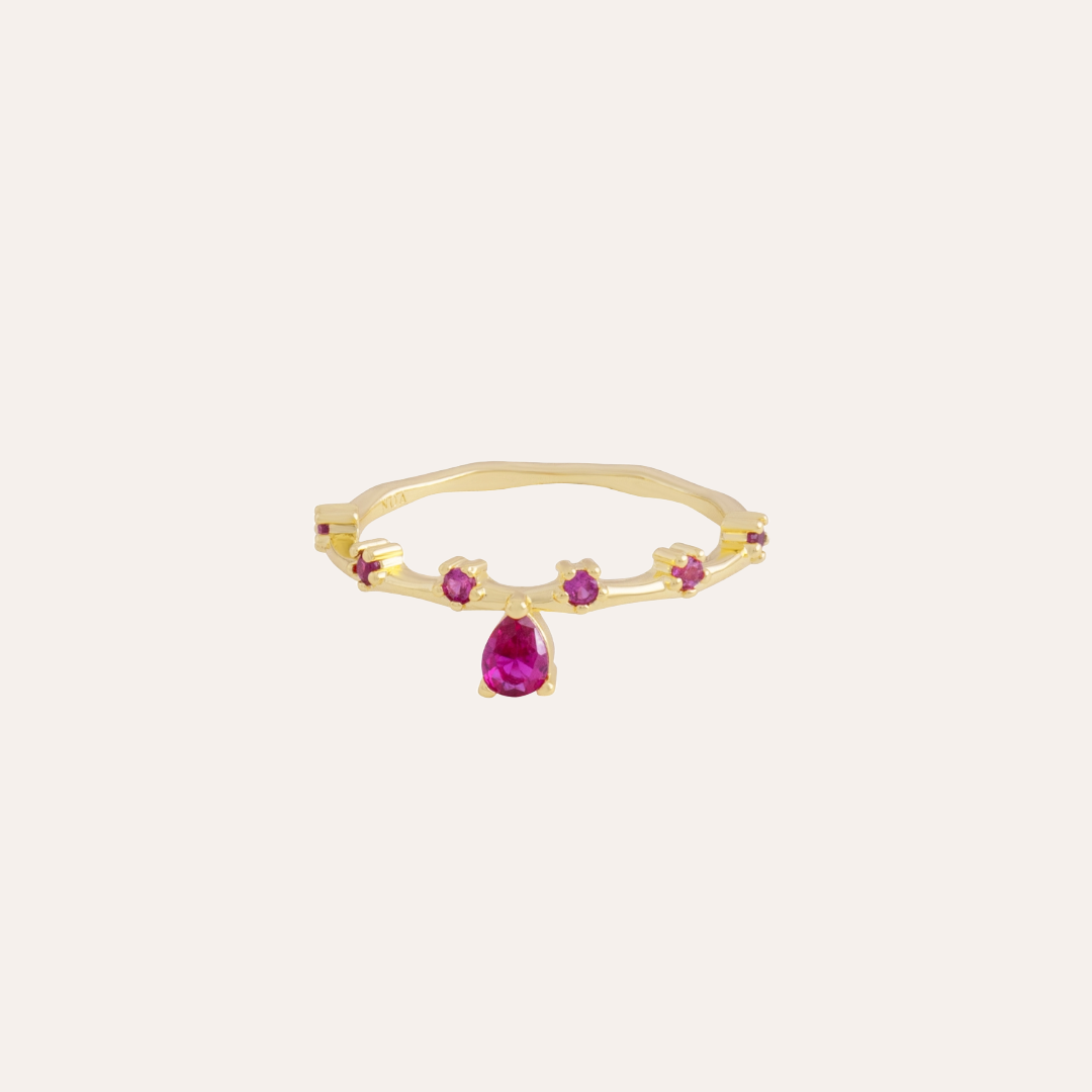 ANILLO DRYNA ROSE BAÑO DE ORO